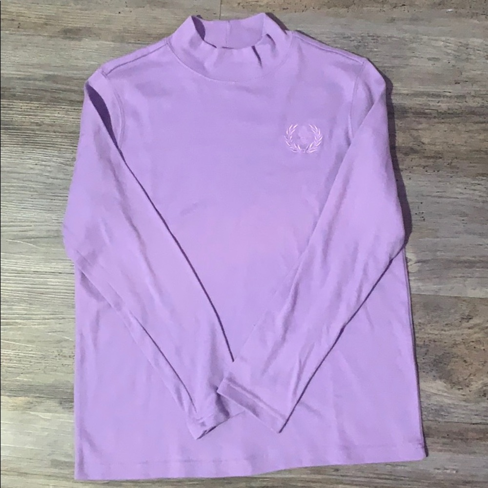 BLAIR purple turtle neck